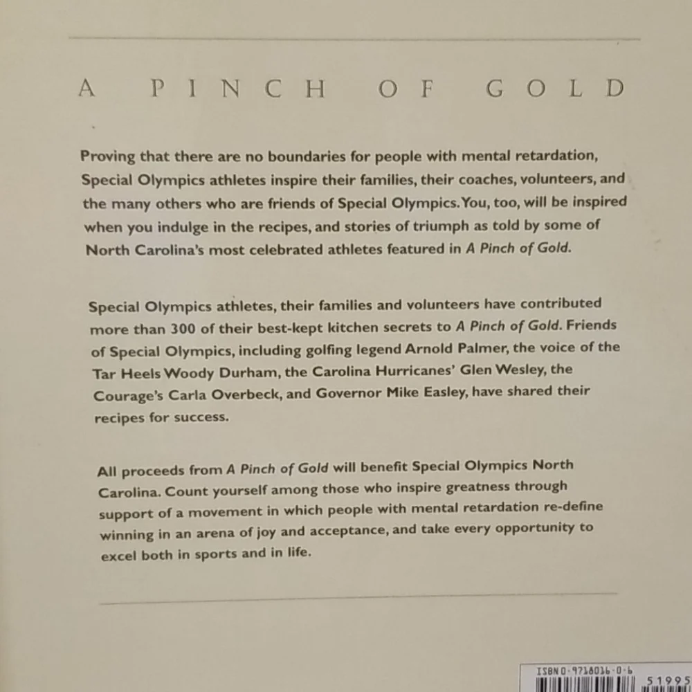 A Pinch of Gold Cookbook